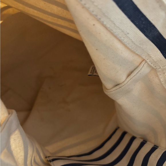 Striped Gold and Navy Tote Bag Baggu x West Elm collab. - Picture 10 of 10